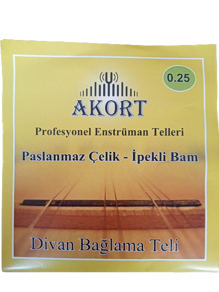 AKORT DİVAN SAZ TELİ PASLANMAZ 0.25 BAM BAMLI