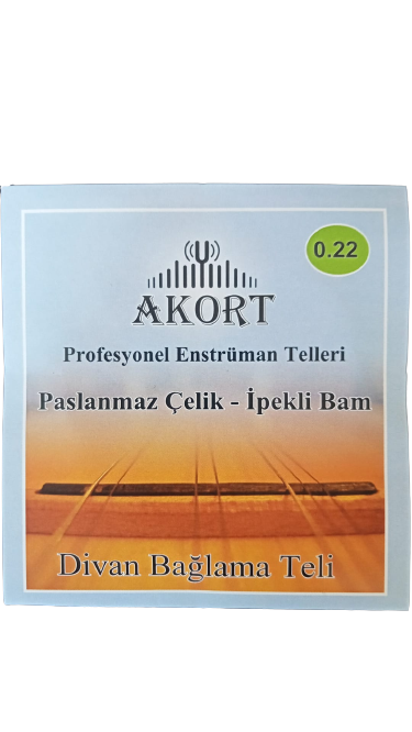 AKORT DİVAN SAZ TELİ PASLANMAZ 0.22 BAM BAMLI